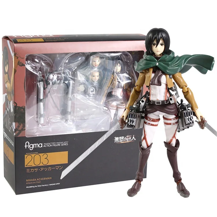 Атака на титана Mikasa Ackerman #203 аниме фигурка игрушка подвижный орнамент