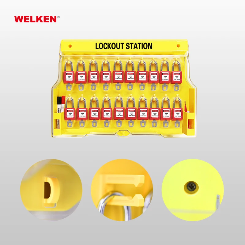 Marst Tianjin Supplier Industrial Wall Shelf Lockout Station for Industrial Lockout