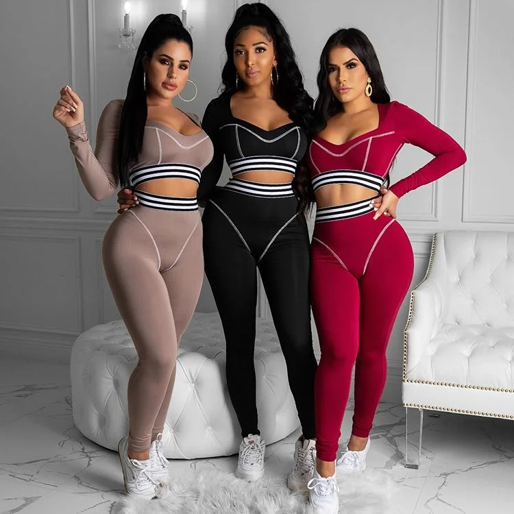
Wholesales Kylie stassiebaby 3M tracksuit tight Jogging party Two Piece Set women 