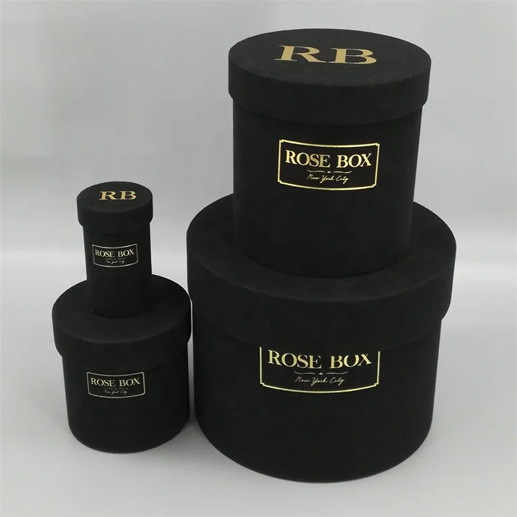 Factory Price Velvet Corrugated Paperboard Packaging Boxes Disposable Flower Graduation Hat Boxes Designed Perfume Gift 100pcs