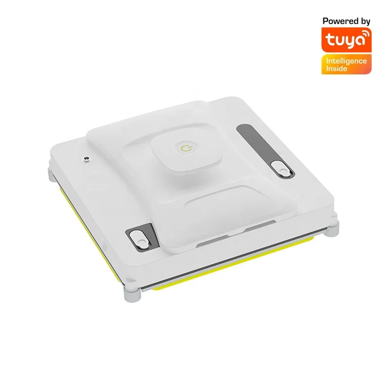 Dual water tank with 360 degree spraying window cleaner Tuya APP control 75W 2.4 square meter per minute window cleaner robot