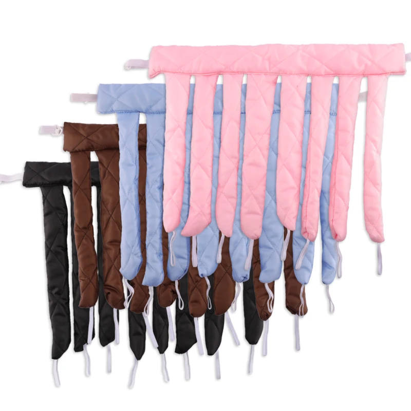 Fashion Convenient silk heatless no heat hair curls roll silk heatless curls heatless hair curl soft mulberry silk hair roller