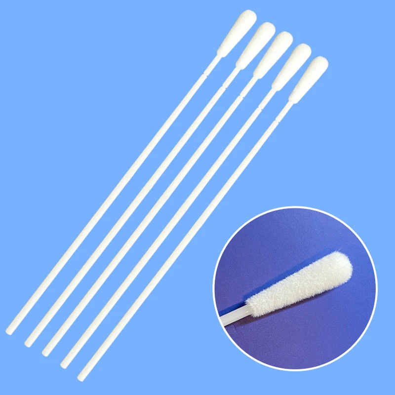 Custom Disposable medical flocked swab sample collection nasal swab