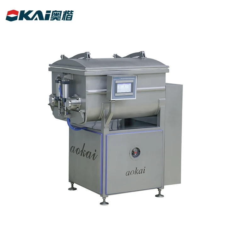 Commercial vacuum stainless steel automatic meat stuffing mixer for sale