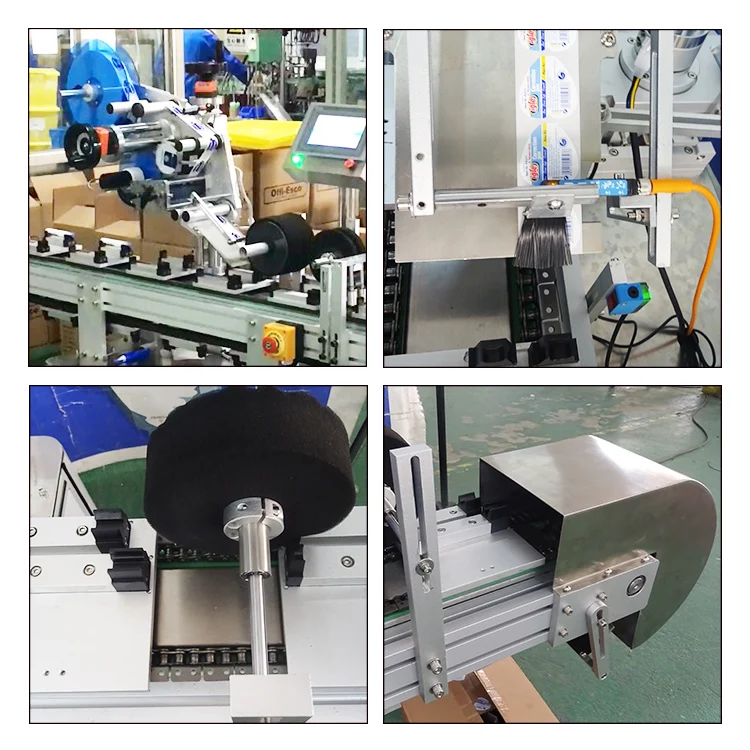 Automatic horizontal way injection labeling machine label applicator with printer