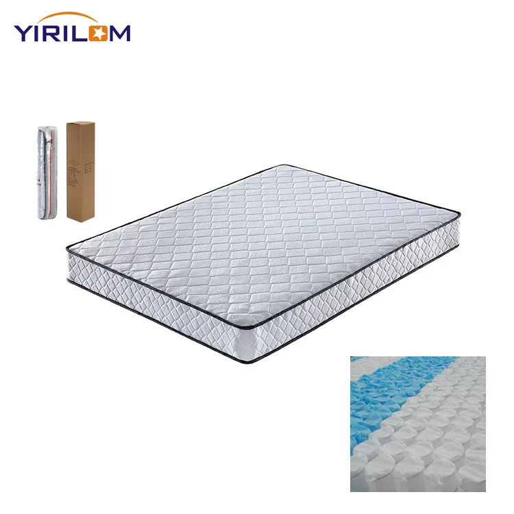 RP20 Luxury breathable factory sale low price mattress knit fabric covered with 20cm height pocket spring unit bed mattress