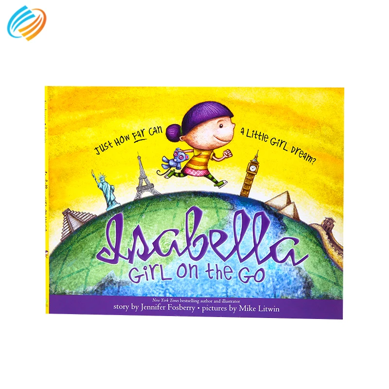 Custom A4 A5 photo 4c hardcover binding brochure exercise black and white dust jacket book printing