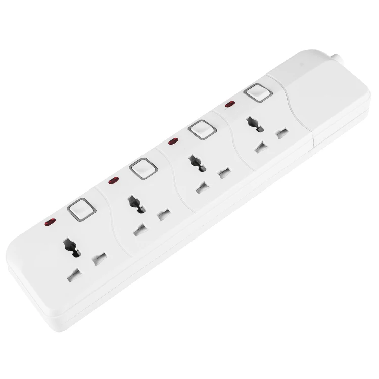 4 way удлинитель кабель гнездо с выключателем