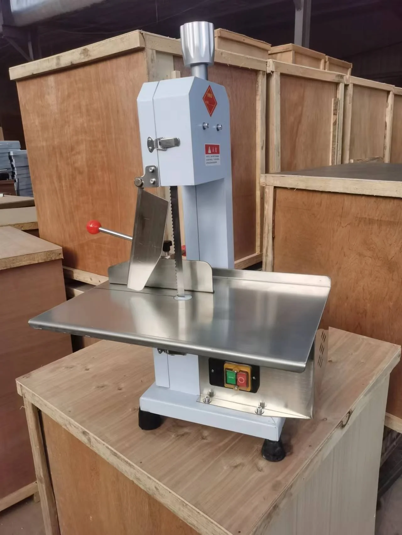 Commercial chicken bone cutting machine frozen meat goat band saw machine