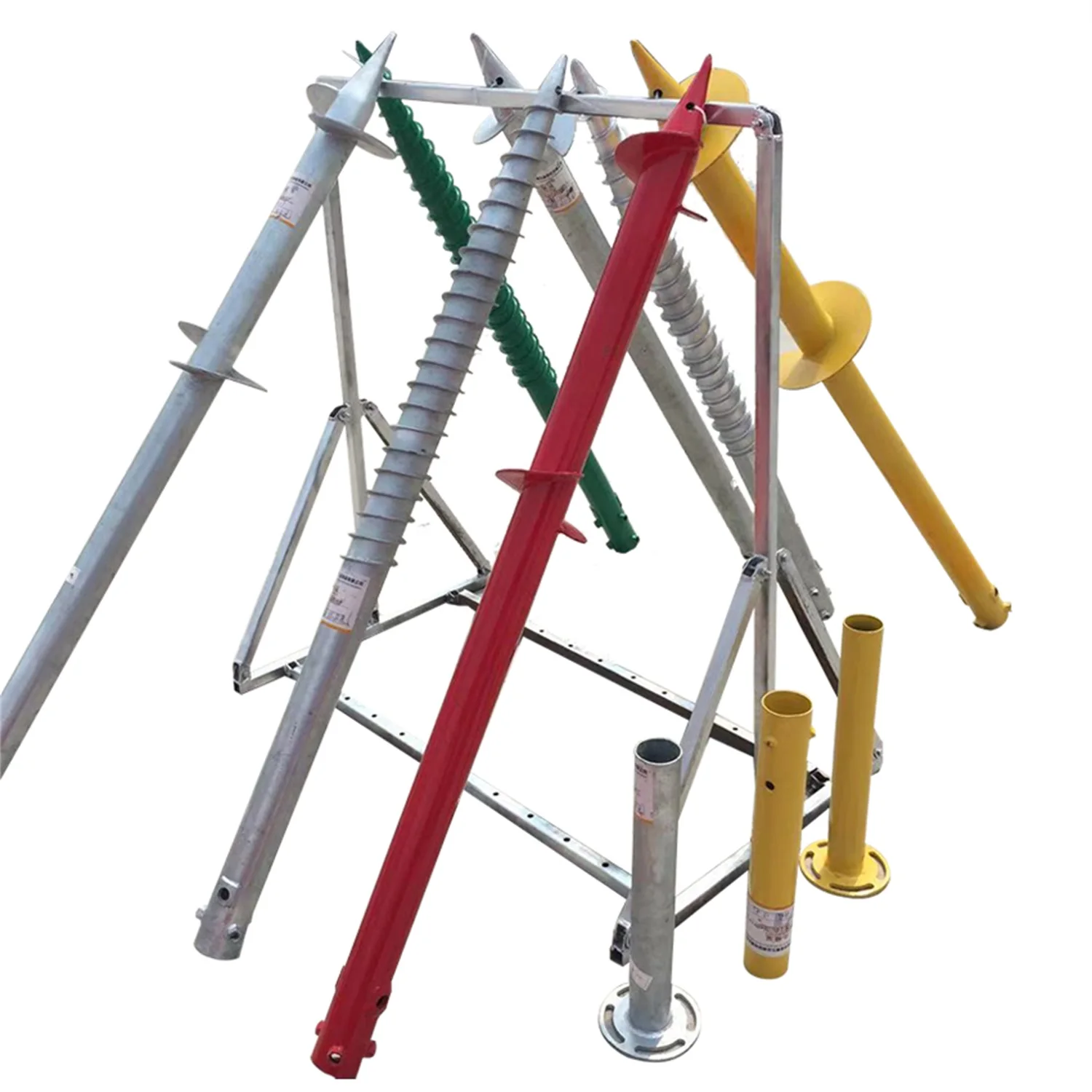 Low Price Ground Anchor Helical Pile Galvanized Screw Piles for Construction Supporting Assembly