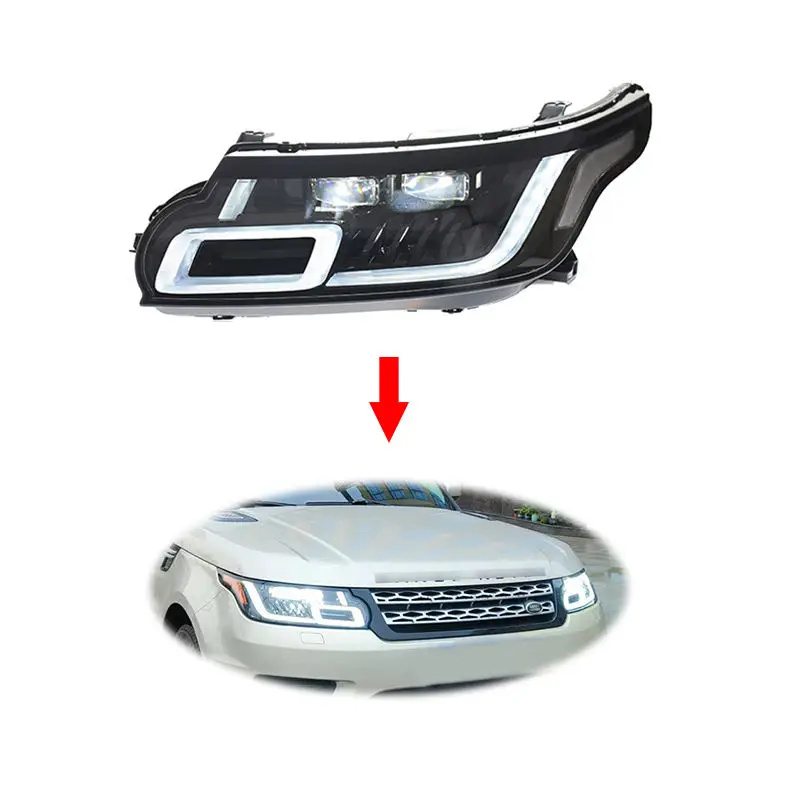 plug and play upgrade 2lens LED Headlight Headlamp For Land Rover Range Rover sports 2014-2017 head light head lamp
