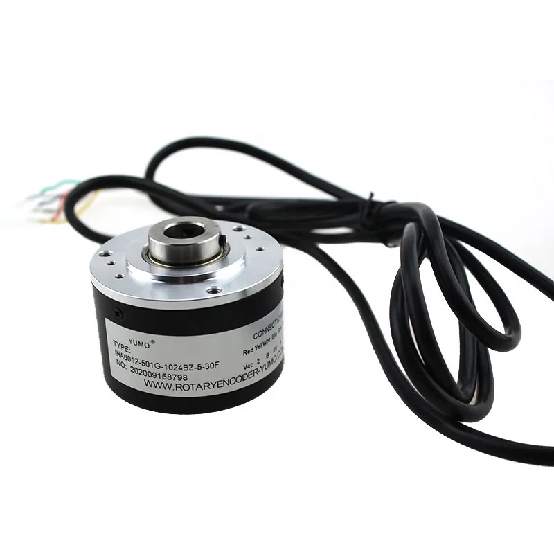 
USYUMO Hot sale IHA6012-501G-1024BZ-5-30F with 5V DC hollow shaft incremental rotary encoder 