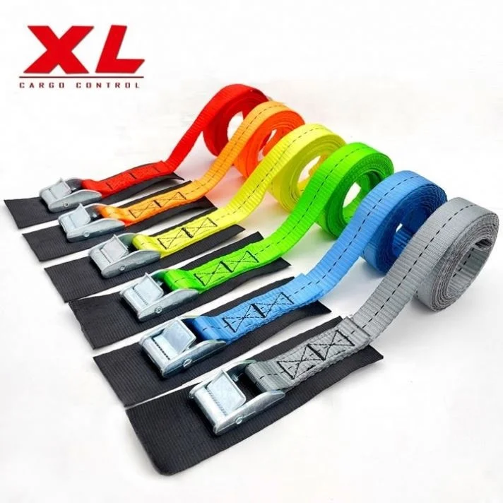 Manufacturer Heavy Duty Ratchet Tie Down Straps Customized Size High Tenacity Polyester Webbing