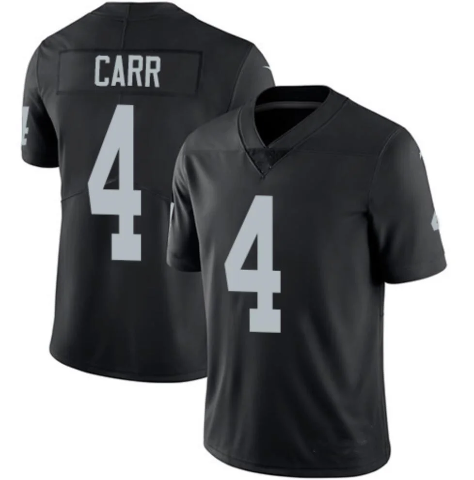2022 Wholesale Las Vegas #4 Carr #98 #83 Waller Embroidery Stitched American Football Jerseys Top Shirts