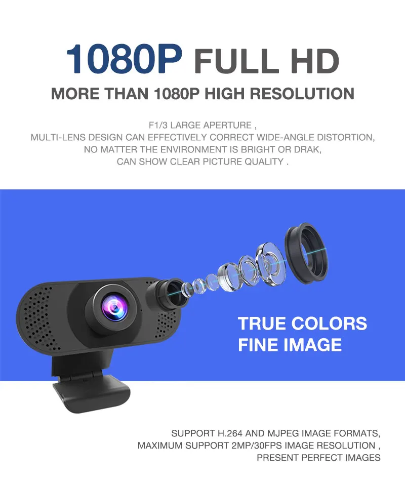  Oem веб-камера с бесплатным драйвером 2 0 МП умная fhd 1080p для