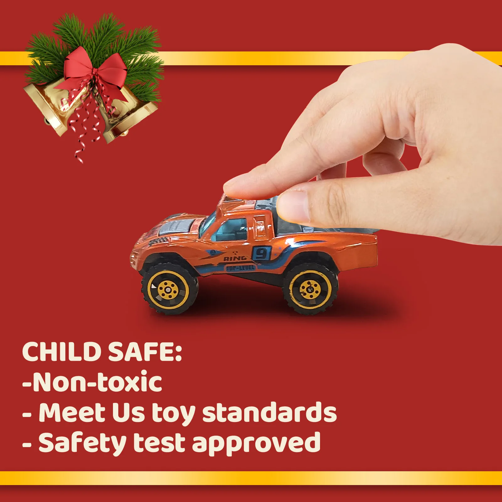 Christmas model car toys for kids calendar blind box 24 days alloy car car simulation toys