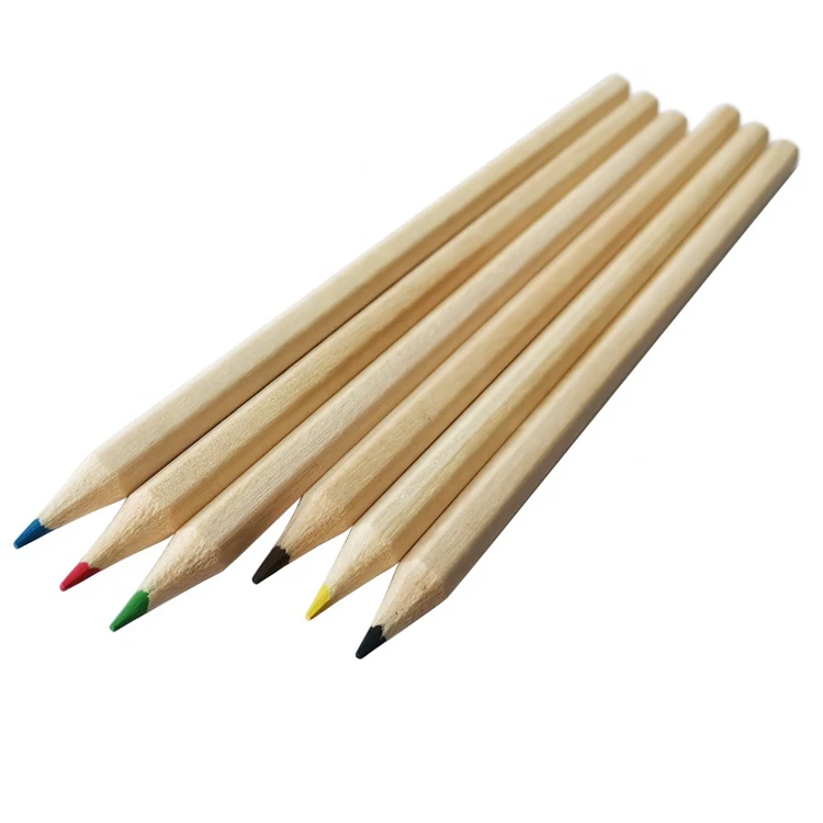 High Quality Environmental protection Natural Wooden 7 inch 6 Colors Pencil