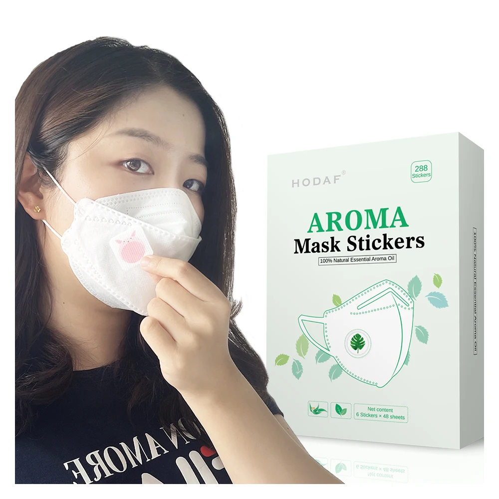 Natural Pure Aroma Essence Oil Customized Aroma Scented Face Mask Stickers Patch