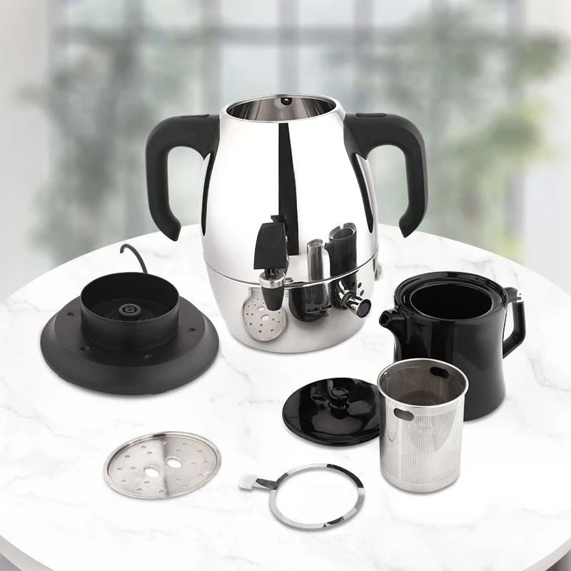 first class stainless steel 110 230 volts porcelian teapot russia russian kettle tea maker electric samovar