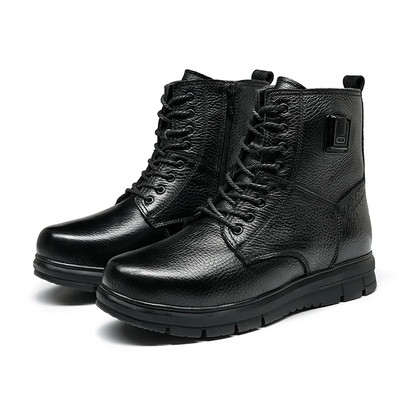 High-Performance Solid Color Heated Boots Outdoor Work Electric Heating Shoe Boots