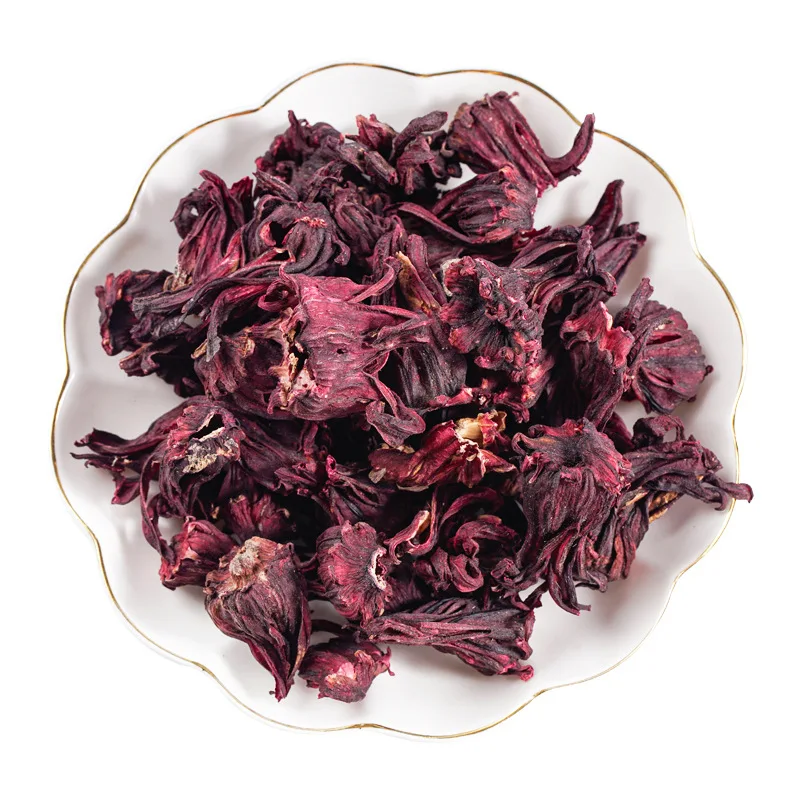Dry Red Roselle Hibiscus Tea Organic Dried Hibiscus Flower Tea Herbal Roselle  Dried Hibiscus Flowers