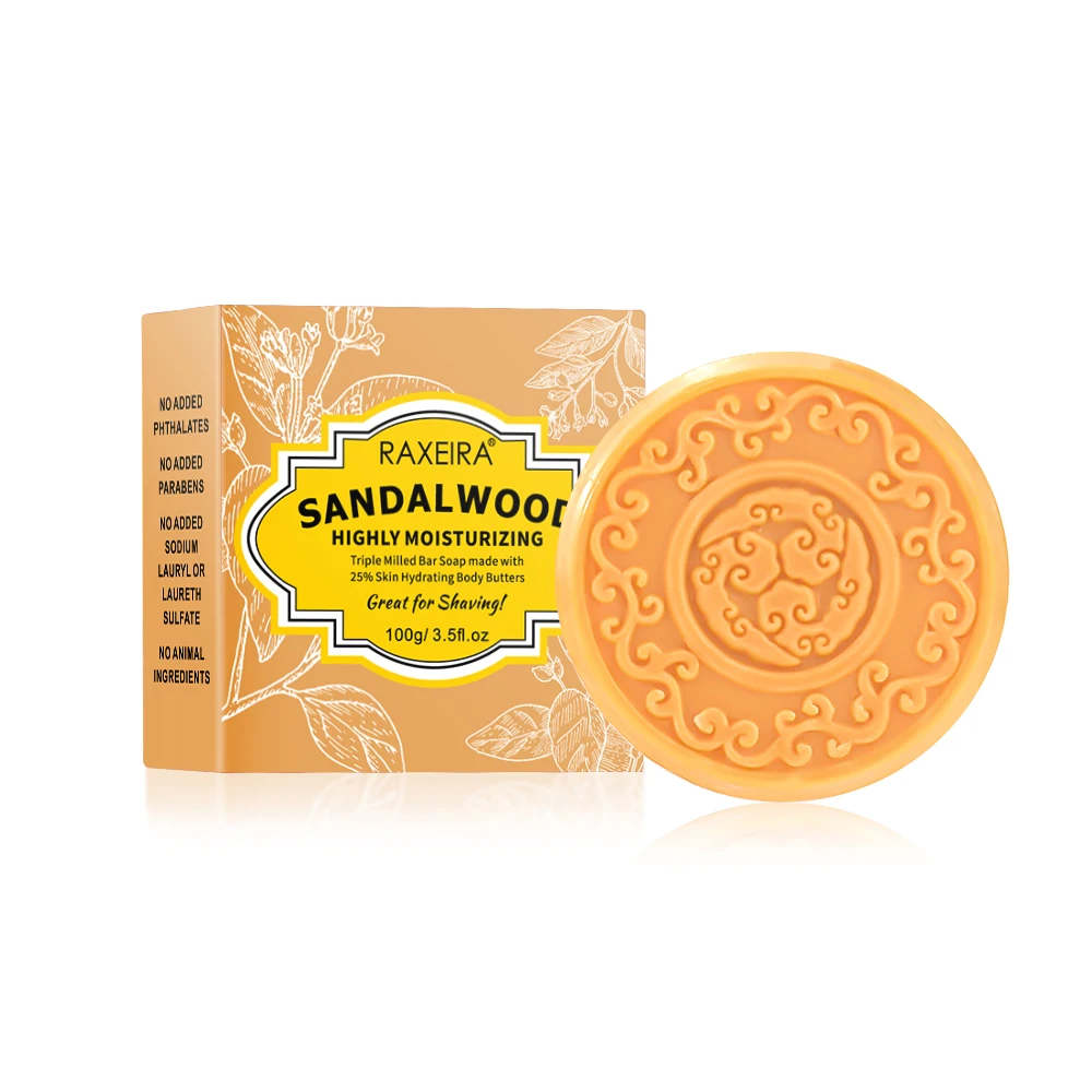 Natural Essential Oil Handmade Sandalwood Soap Moisturizing Sandalwood For Hand Ritual Cleansing Facial Shower Oil Control