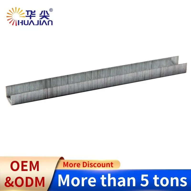 Huajian Chinese Supplier 10F Series Staples 22Ga Color  Galvanized 12mm Staples 22Ga Furniture Staples Stapler Gun sofa