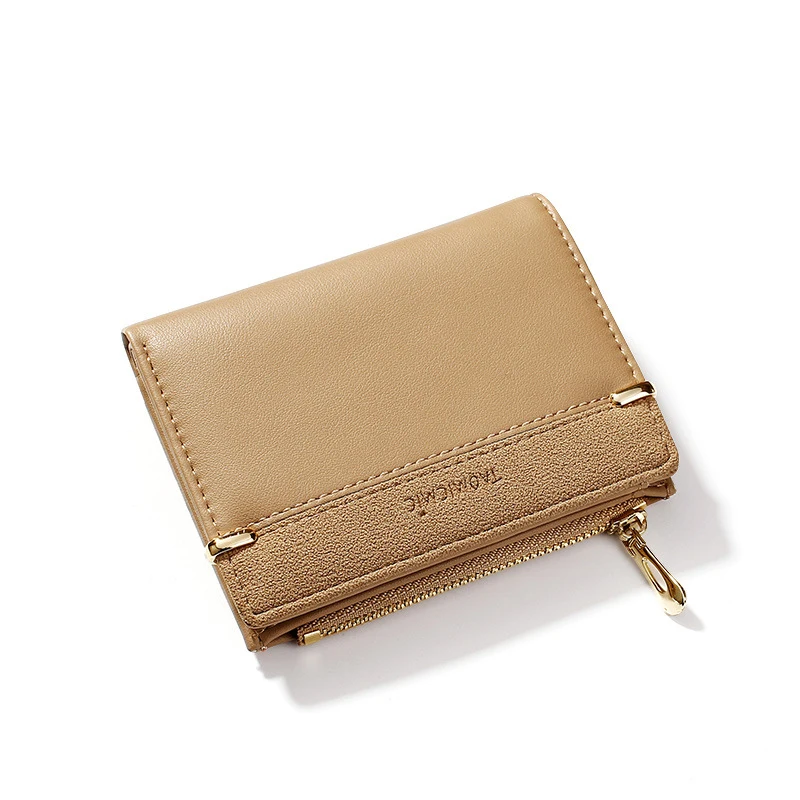 2024 Hot Selling Wholesale Retro Women PU Leather Wallet Fashion Girl Zipper Purse Bag Cute Ladies Coin Wallets