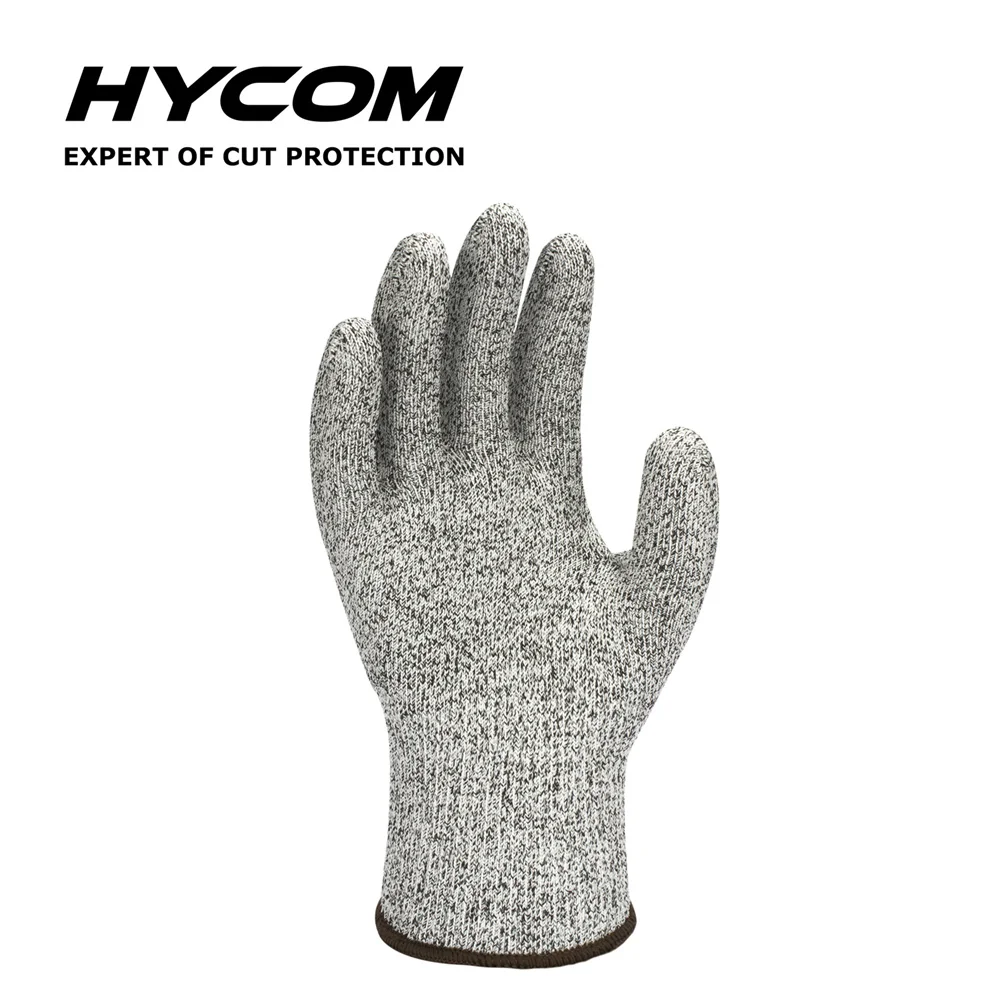 HYCOM H5K Safety Kitchen Gloves Cut Level 5 HPPE Cut Resistant Kitchen Gloves Anti Cut Level 5 EN388 Working Hand Gloves