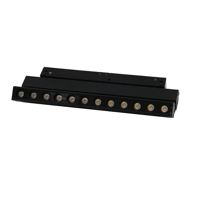 Hot Sale 48V Magnet Track Rail System Aluminum 12W Adjustable Magnetic LED Track Linear Light