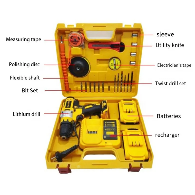 Optical Disc Accessories for 18V/36V Cordless Drill Variable Speed Electrical Tools 10mm Max Drilling Diameter OEM Supported