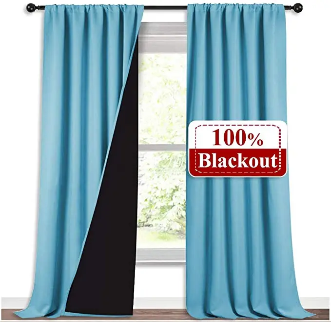 100% full blackout curtains available from stock, factory direct black-lined blackout curtains for bedrooms/