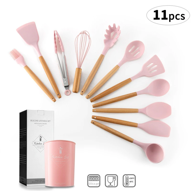  High quality Silicone kitchen utensils multi