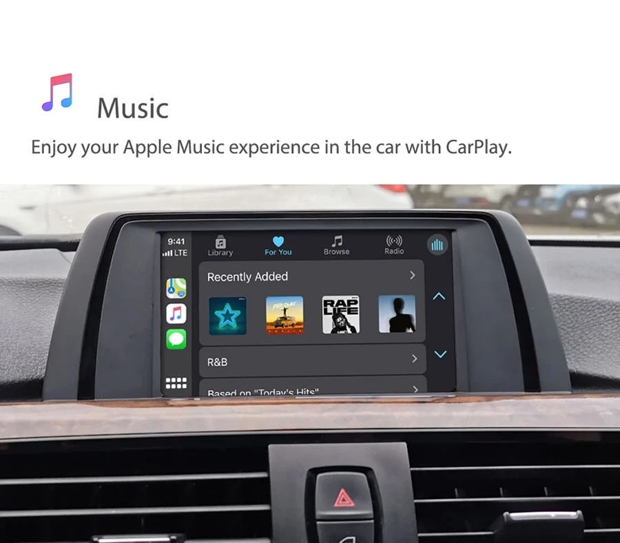 
Wireless Carplay Android Auto Interface Decoder For BMW Series 3 F30 F31 F35 F32 F33 F36 Series 5 F10 F11 NBT System Multimedia 