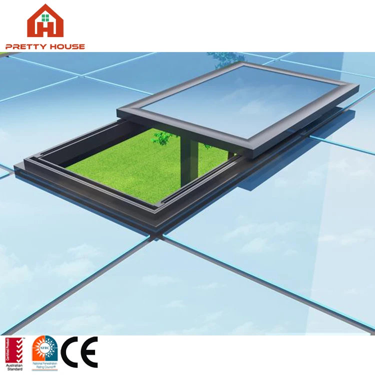Balcony Aluminum Double Glass Skylight Roof Windows Home Skylight Window