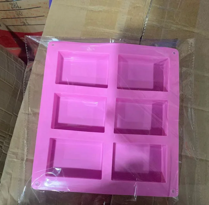 
Soap Silicone Mold DIY Gift Soap Tool Rectangle Baking Mold Cake Pan Silicone Molds For Soap Making 