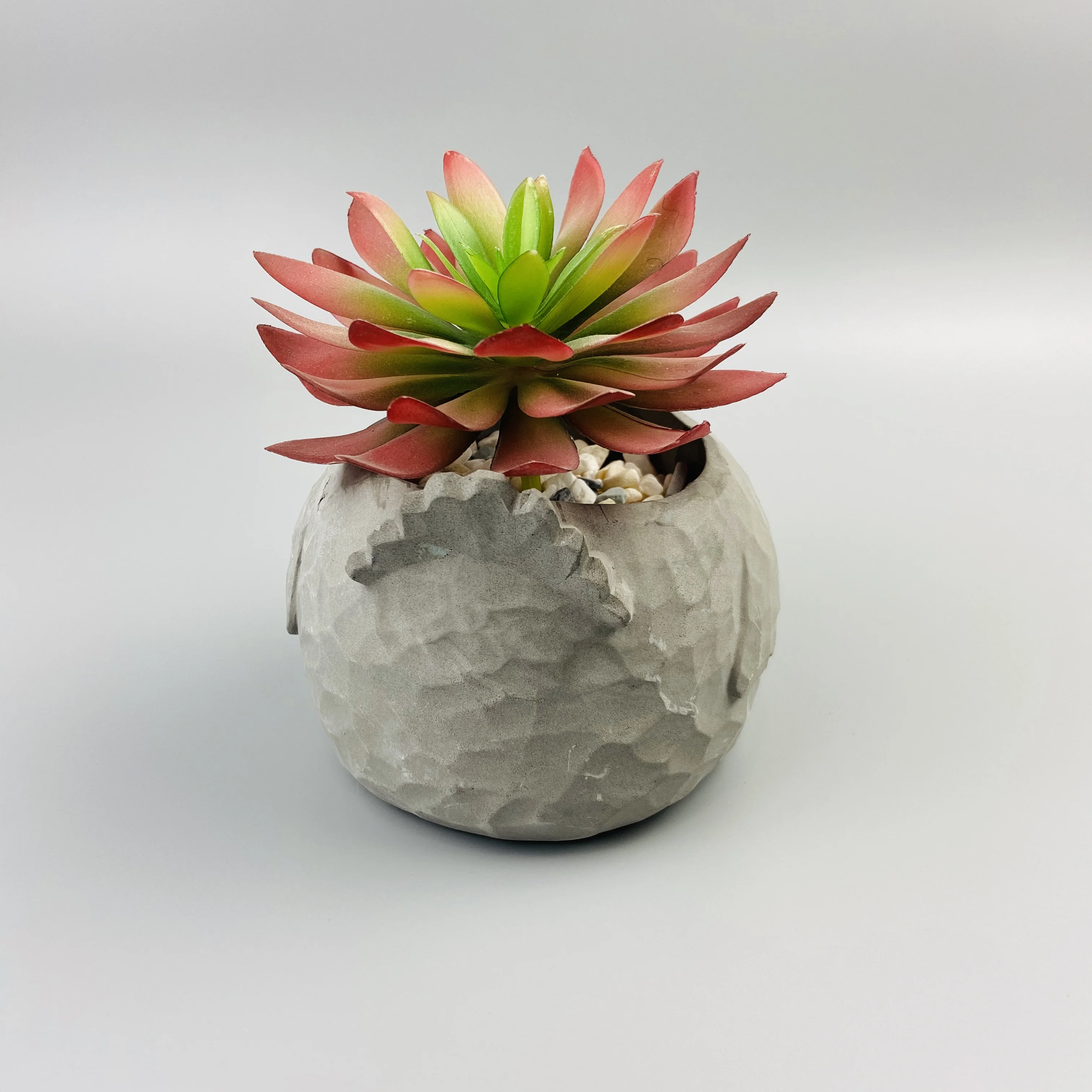 
Factory directly supplies cock shape cement flower pots 