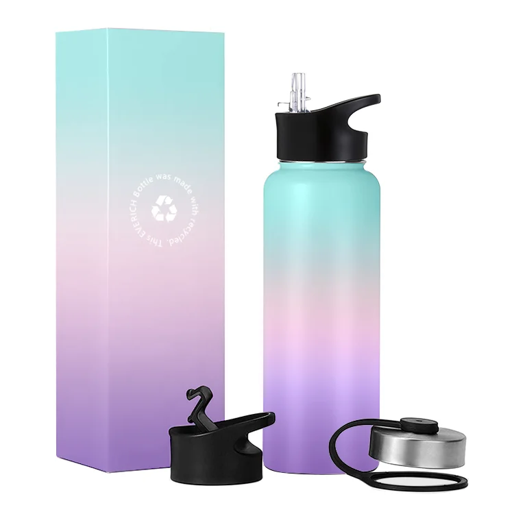 Manufacturer Provide Double Wall Vacuum Bottle Flask Thermos Water Bottle Insulated Stainless Steel  Insulation Eco-friendly