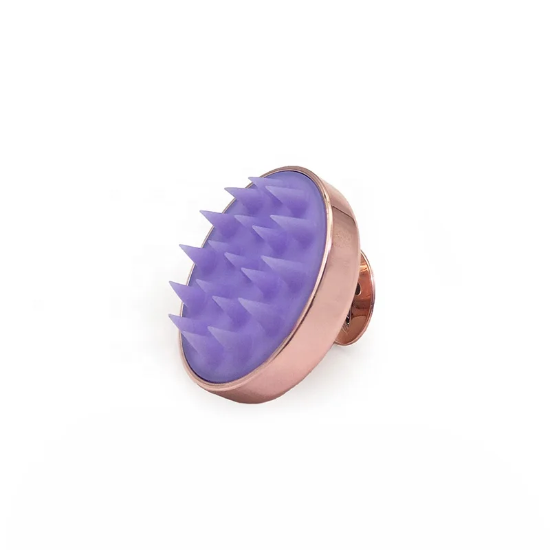  Shinny Color Hair Brush Manual Silicone Scalp Massager Shampoo For