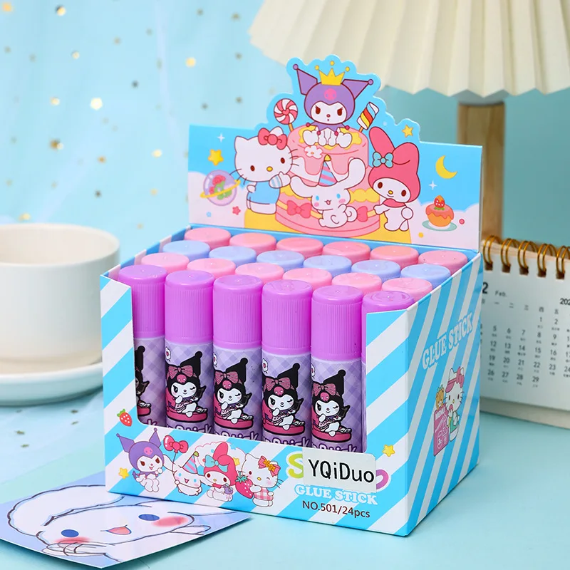 Cute Cartoon Solid Glue Stick Student DIY Tool Solid Glue Spinning Out Glue White Small 9g High Viscosity