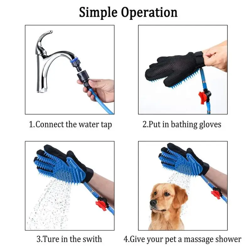 Multi-function Bathing Massage Shower Spray Tool Pet Product, Pet Dog Bath Grooming Set