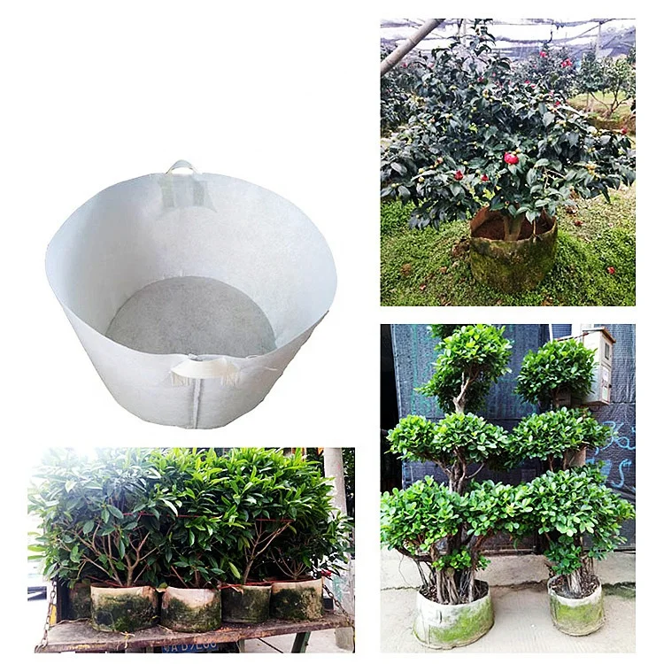 Wholesale Agriculture Breathable Durable Eco Friendly Biodegradable PP Non Woven Fabric Nursery Plant Grow Plant Seedling Bags