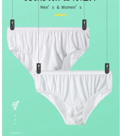 Soft Cotton Travel Hotel Spa Menstrual Panties Disposable Pregnant Period Underwear Seamless for Women Briefs