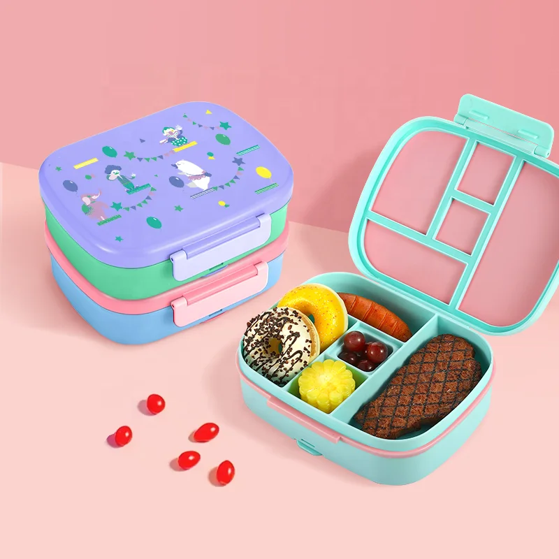 Everich Kids Bento Lunch Box for Adults and Children Durable On-the-Go Meal BPA-Free