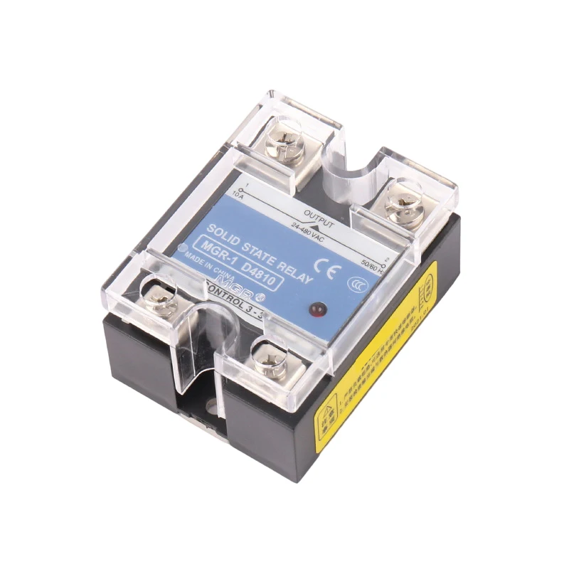 SSR Single Phase Solid State Relay SSR White Miniature solid state relay Input 3-32VDC Control Output 24-480VAC