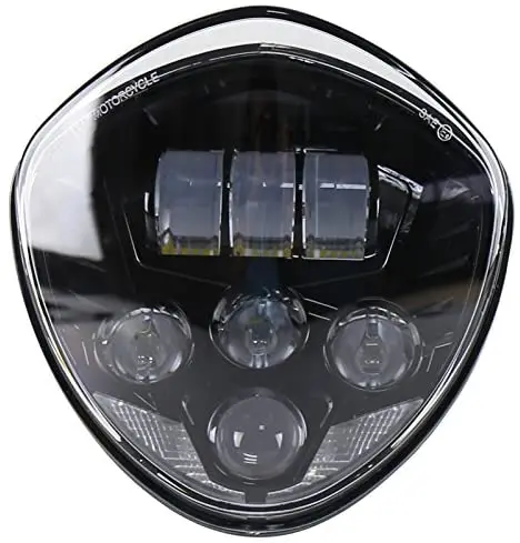 60w Cree Chip Black Motorcycle Headlights Assembly IP67 LED Motorcycle Headlamp Kit for Victory Motorcycle Headlight Accessory L