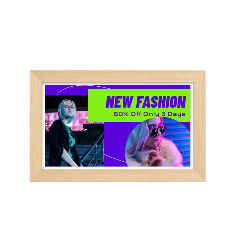 15.6 inch Digital Signage RK3576 Quad core 4+32GB RJ45 H-DMI Wall mounted Android 14 Decorative picture frame