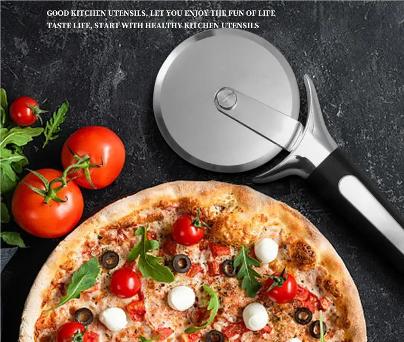 Heavy Duty Pizza Tools Stainless Steel  Wheel Slicer Pastry Roller Cutter Pizza Cutter For Cutting Pizza