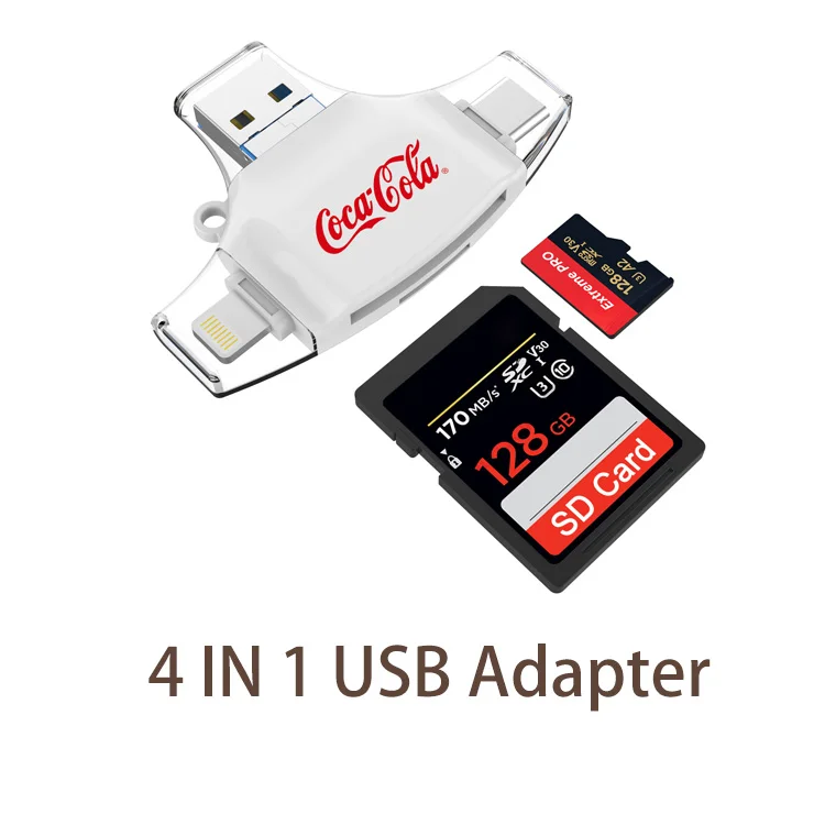 Multi-function All in 1 USB Type C Card Reader SD TF Micro USB Card Reader Type C USB C Memory TF Smart Card Reader