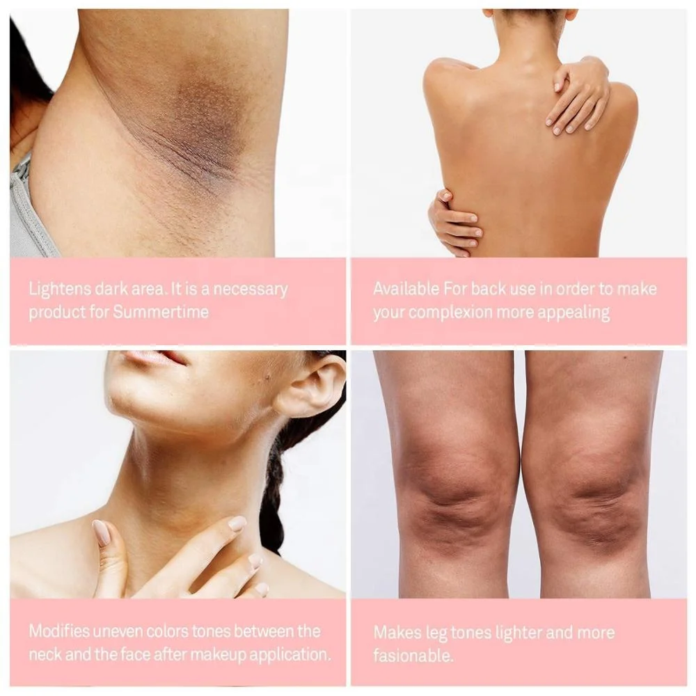 Organic Underarm Whitening Cream Hot Selling Private Label Natural Body Adults PE Tube Female Hydrolyzed Collagen 3 Years 60ml